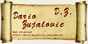 Dario Zujalović vizit kartica